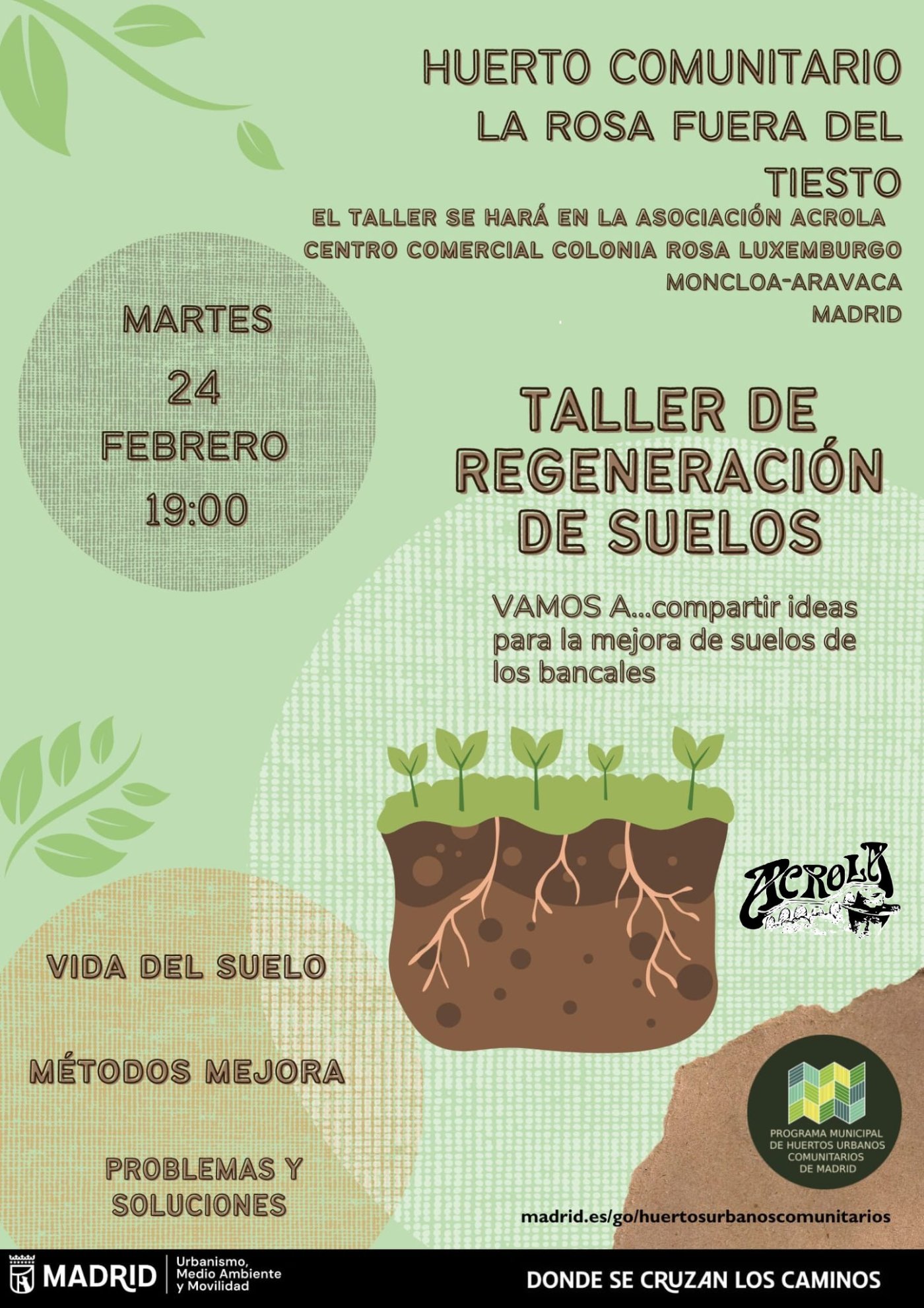 Taller de regeneración de suelos
