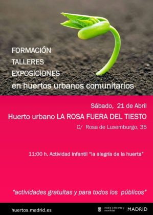 Hola Hortelanxs! Mañana tendrá lugar en nuestro huerto una actividad…